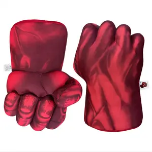 Боксерские перчатки для супергероев, игрушки, детский подарок, косплей костюм, зеленый кулак, красный паук, большой мягкий плюшевый супергерой, боксерские перчатки, игрушки