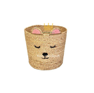 Panier de rangement en jacinthe d'eau du Vietnam pour cuisine extérieure, organise l'espace, idéal pour le salon - Vente chaude - Product Image 2