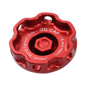 Tapa de aceite universal de aleación de aluminio, hexagonal de 15 mm, para reemplazo de la tapa de llenado de aceite del motor del coche - Product Image 2