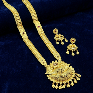 Wholesale 14K 18K 24K Micro Gold Filled AD Forming <b>Long</b> <b>Necklaces</b>, Traditional AD <b>Long</b> <b>Necklaces</b>, Indian Wedding Jewelry Set. - Product Image 5