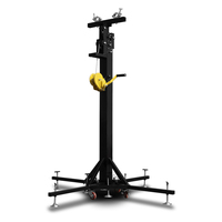 SHTX Truss en acier rétractable robuste de 4,5 m, équipement de levage, support d'éclairage de scène de 6 m avec manivelle, tour de levage de 7 m, support d'éclairage DJ