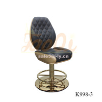 Chaise de casino, tabouret de bar pivotant réglable, table de jeu de poker, fente, chaise de bar VIP, base en métal, tabouret de bar OEM