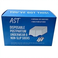 Kit de maternité pour femmes enceintes, chaussettes de maternité respirantes antidérapantes pour infirmières diabétiques, sous-vêtements jetables post-partum