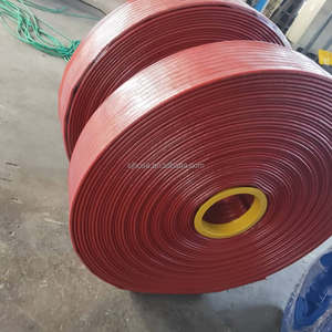 2 <strong>Inch</strong> 50mm X 100 Meters Ribbed Brown Lay Flat Mining <strong>Hose</strong>, 10 Bar High Pressure, for Mining, Dewatering and Water Transfer - Product Image 5