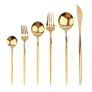 Juego <span class=keywords><strong>de</strong></span> Cubiertos <span class=keywords><strong>de</strong></span> Acero Inoxidable <span class=keywords><strong>de</strong></span> Color Personalizado, Estilo Portugués, Mango Grueso, Vajilla <span class=keywords><strong>de</strong></span> Alta Gama para <span class=keywords><strong>Hoteles</strong></span> <span class=keywords><strong>y</strong></span> Fiestas - Product Image 5