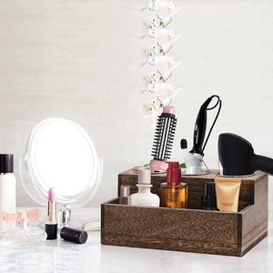 In legno rustico porta asciugacapelli salone Organizer per accessori da bagno forniture accessori per capelli Organizer - Product Image 1