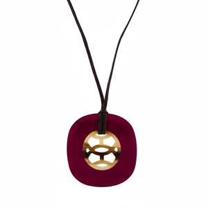 Pendentif en corne avec laque de haute qualité élégant corne de buffle résine bois métal os fait à la main collier boucle d'oreille - Product Image 1