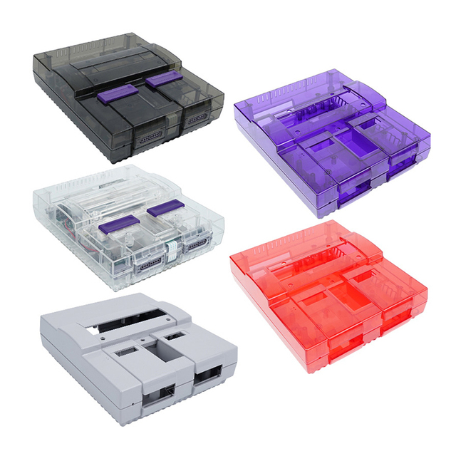 High Quality Plastic Housing Shell for SNES/NES Console Full Replacement Case Cover for Super Nintendo Retro Game Accessories