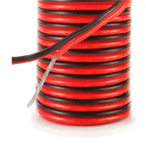 线轴超柔性硅胶电缆红色黑色12号硅胶硅橡胶绝缘铜线电热丝600V
