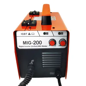 Baru Mini MIG-200 AC220V 50/60Hz Tukang Las MIG TIG MMA Gasless Mesin Las Tukang Las MIG Welding Tanpa Gas