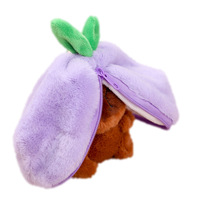 Capybara Pluche Fruitentas Verandert in Klein Konijntje Hangertje Speelgoedtas Charm & Sleutelhanger 11cm PP Katoen Gevuld Unisex Feestgebruik