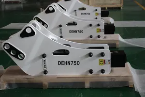 DEHN 750 durumda 580 süper l hidrolik çekiç kırıcı 75 hidrolik çekiç keski ekskavatör için 75mm