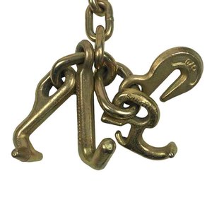 Thép hợp kim mạ kẽm 4700lbs Tow Truck Chain J móc và rtj cụm móc G70 lớp sắt Hàn cấu trúc kẽm kết thúc - Product Image 4