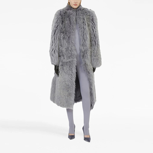 2025 High Quality Genuine Luxury Winter Extra Long <strong>Floor</strong> <strong>Length</strong> Sheep <strong>Coats</strong> Women Real Mongolian Lamb Fur <strong>Coat</strong> - Product Image 1