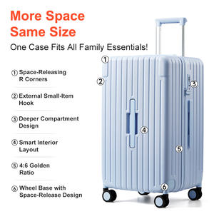 Ensembles de bagages de voyage 20 24 28 pouces en <span class=keywords><strong>polycarbonate</strong></span> PC, <span class=keywords><strong>valises</strong></span> à grandes roues silencieuses - Product Image 5