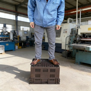 Caja <span class=keywords><strong>de</strong></span> Plástico PP Resistente, Apilable y Encajable, Perforada con Malla, Reciclable, para Frutas y Verduras, 35L, 20KGS, HAOSEN - Product Image 5