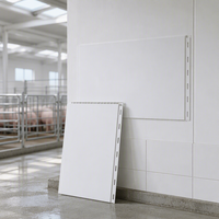 Panneau mural en PVC blanc à emboîtement, revêtement en vinyle imperméable pour étable laitière, ferme avicole, écurie