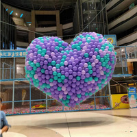 Proposition romantique mariage ballon pluie goutte filet Qixi centre commercial anniversaire ballon goutte filet pour Diwali Ramadan remise des diplômes