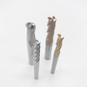 Hrc45/55/65 công cụ CNC 6*50mm sáo đơn/Mũi bóng/bán kính góc/bit thô kích thước đầy đủ cacbua rắn cuối nhà máy - Product Image 4