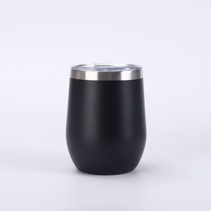 <b>Double</b> <b>Wall</b> Vacuum Stainless Steel Construction Stemless Wine Glass Wide Mouth Easy Drinking Holiday Gift Set ASM09 - Product Image 1