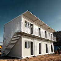 Fabricant de maisons préfabriquées modulaires de luxe à 2 chambres, maison mobile en conteneur de 20 pieds, mini-maisons