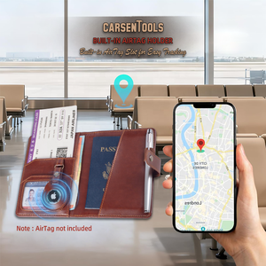 Porta Pasaporte Personalizado <span class=keywords><strong>de</strong></span> PU y Porta AirTag <span class=keywords><strong>de</strong></span> <span class=keywords><strong>Apple</strong></span>, Llavero con Funda para Pasaporte Personalizada, Estuche para AirTag, Estuche <span class=keywords><strong>de</strong></span> Viaje Portátil, <span class=keywords><strong>Regalo</strong></span> - Product Image 2