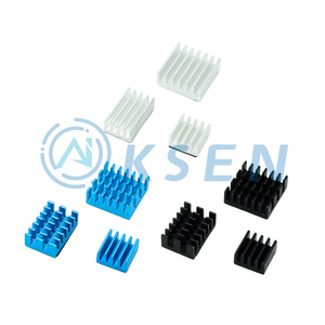 AI-KSEN覆盆子<span class=keywords><strong>Pi</strong></span>第四代覆盆子<span class=keywords><strong>Pi</strong></span> 4B阳极氧化彩色散热器主板集成电路散热器，带粘合剂背衬 - Product Image 1