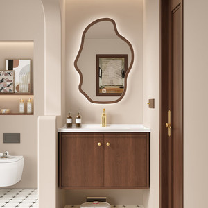 Medieval style bathroom cabinet new bathroom wash basin cabinet combination integrated basin ceramic - Product Image 3