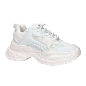 Buffalo Donna <b>Sneakers</b> BN1636487 White <b>Canvas</b> Trendy Shoes - Product Image 1
