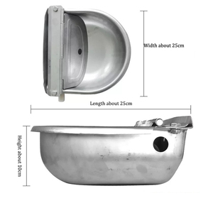 Bol à eau de <span class=keywords><strong>vache</strong></span> en <span class=keywords><strong>acier</strong></span> inoxydable 304, <span class=keywords><strong>abreuvoir</strong></span> pour élevage - Product Image 5