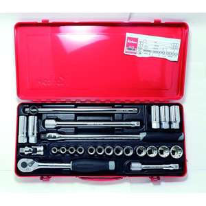 KOKEN - 4275 Juego de enchufes de 1/2 ''en estuche (24 piezas) -EAN 4991644239108 JUEGOS DE TRINQUETE Y TOMAS 1/2" - Product Image 1