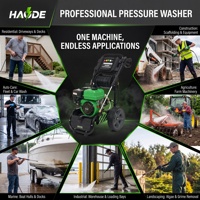 Nettoyeur haute pression à essence HD-170HK - Nettoyeur à essence 7HP, 173 bars, 9 LPM, roues de 12 pouces, 34,5 kg, nettoyeur haute pression à eau froide