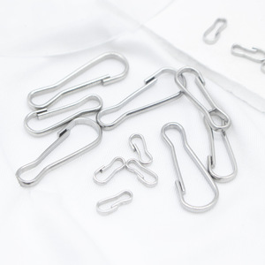 Crochets de porte-clés en acier inoxydable 304 en gros, quincaillerie de bricolage pour porte-clés, anneaux de clés et boucles de bijoux en forme de rein de cochon - Product Image 2