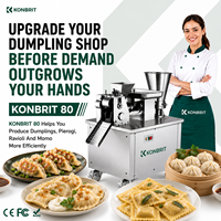 Machine à empanadas et pastels KONBRIT automatique avec moteur en cuivre pur, 4800 pièces/h, commerciale, intelligente, écran tactile PLC, DDP CE