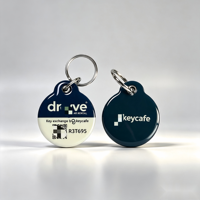Porte-clés NFC en époxy, carte de visite numérique, porte-clés avec logo pour le partage de contact