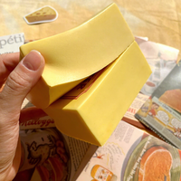 Jouet Squishy Réaliste en Forme de Beurre Non Salé, Grand Bloc Anti-Stress, Jouet Sensoriel Alimentaire Doux, Design Mignon pour Enfants, Adultes et Bureau