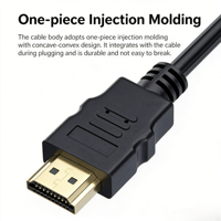 Câble d'extension 4K60Hz mâle-mâle plaqué or PVC 18 Gbps pour PS5 Xbox TV Moniteur Projecteur Ordinateur portable
