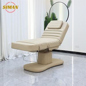 Sillón de Salón Siman, Camilla Eléctrica para Tratamientos Faciales, Reclinable, Ajustable, para Masajes, Belleza, Tatuajes, Spa, Muebles Negros - Product Image 3