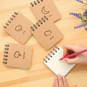 <b>A5</b> <b>Spiral</b> <b>Notebook</b> Wire Binding Cardboard Cover Simplicity for Gift Portable Mini Notepod Customizable LOGO Promotion - Product Image 5