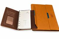 Agenda professionnel personnalisé en cuir PU, format A4/A5/A6/A7, reliure thermique, point de suture, 100 g/m², pour l'école et le bureau
