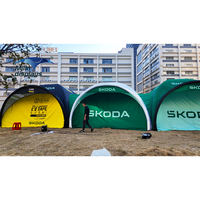 Tente gonflable publicitaire personnalisée en forme de dôme araignée, abri solaire, pour salons professionnels et événements sportifs en plein air