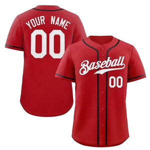 Uniformes y camisetas de béisbol para hombre con sublimación de logotipo personalizado para ropa de juegos - Product Image 1