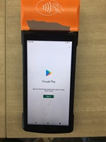 Tout-en-un PDA robuste avec imprimante Système de point de vente double Pure Capacitive Touch Handheld POS avec imprimante lecteur de codes à barres