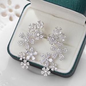 Fashion Dangle Earring Fashion Jewelry Earing For Women Fine Jewelry Earing Stainless Steel Gold Plated Jewellery Flower pattern - Product Image 3