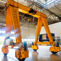 Grue portique sur pneus haute performance de 100 tonnes, portée de 20 mètres, avec moteur et engrenages, capacité de charge de 80 tonnes, hauteur de levage de 20 m