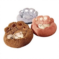 Coussin pour chien et chat en tissu patte d'ours, chaud pour l'hiver, créatif, mignon, universel toutes saisons, vente en gros d'usine, livraison directe