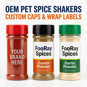 Botella de Plástico PET para Especias de Marca Privada OEM, Envase Transparente para Condimentos, Empaque Personalizado al por Mayor para Especias y Hierbas - Product Image 1