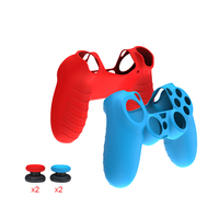 Housse de protection en silicone Contrôleur anti-transpiration pour Playstation 4 (PS4) Ensemble d'accessoires de poignée pour une expérience de jeu améliorée