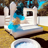 Château gonflable commercial blanc sur mesure pour mariage, pour enfants et adultes