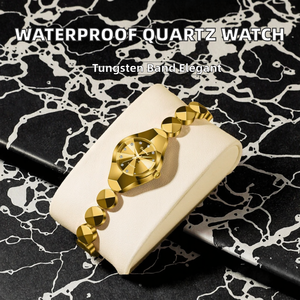 Women's Luxury Fashion <b>Waterproof</b> Quartz <b>Watch</b> with Tungsten Steel Alloy Band Elegant Glass Dial Design High-End Women's <b>Watch</b> - Product Image 2